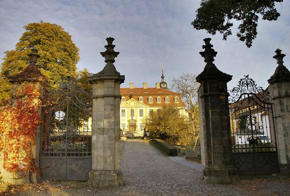 Eingang Schloss Seußlitz