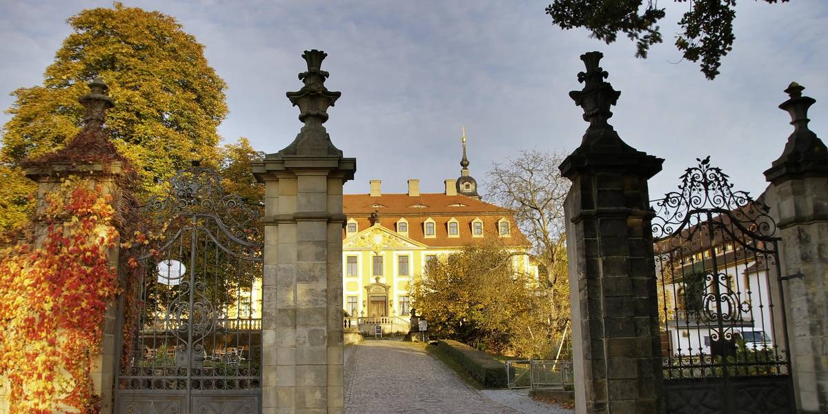 Eingang Schloss Seußlitz