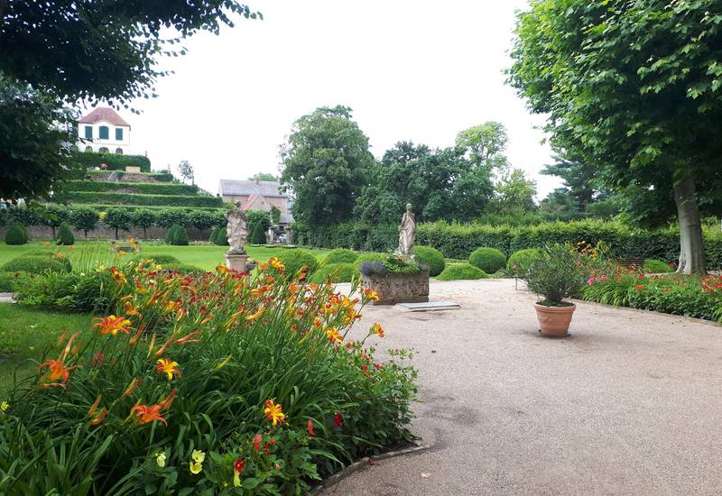 Schlosspark Seußlitz im Sommer